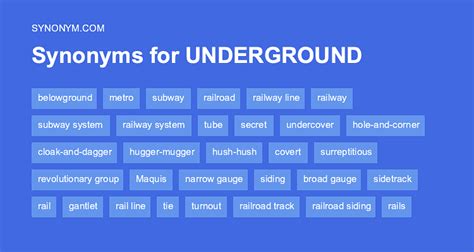 underground metro figgerits|Figgerits Underground (synonym) Answer .
